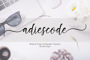 Adiescode Script Font: Elegant Calligraphy for Handmade Products