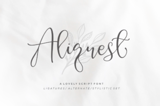Aliquest Script Font Review for Modern Branding