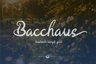 Bacchaus Script Font for Handmade Products