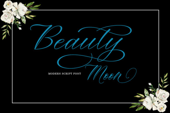 Beauty Moon Script Font for Small Business Branding