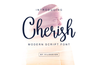 Cherish Script Font: A Modern Typeface for Editorial Design