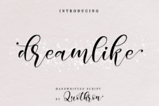 Dreamlike Script Font for Handmade Products