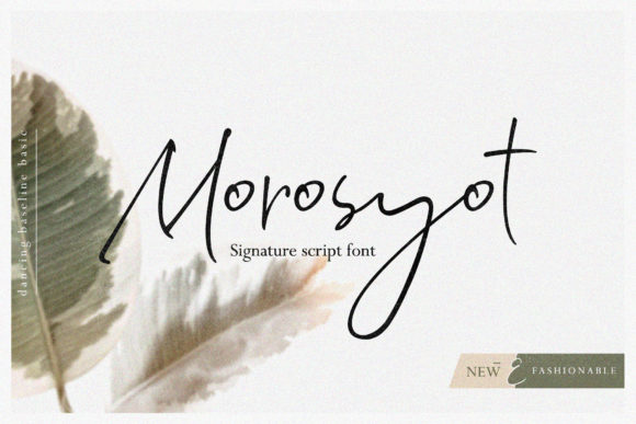 Morosyot Script Font for Modern Web Design