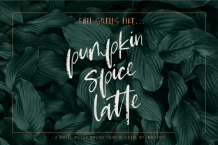 Pumpkin Spice Latte Script Font for Web Design