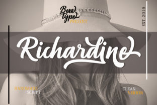 Richardine Script Font: A Retro Signage Typeface for Branding
