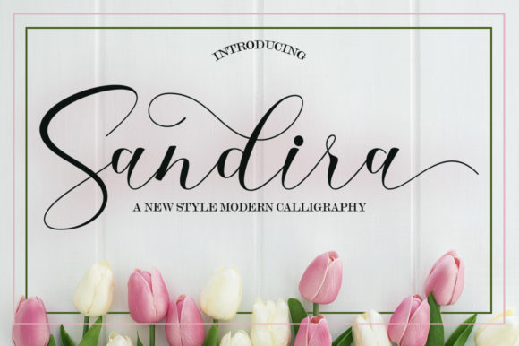 Sandira Script Font for Elegant Editorial Design