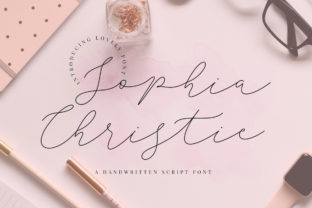 Sophia Christie Script Font for Editorial Design