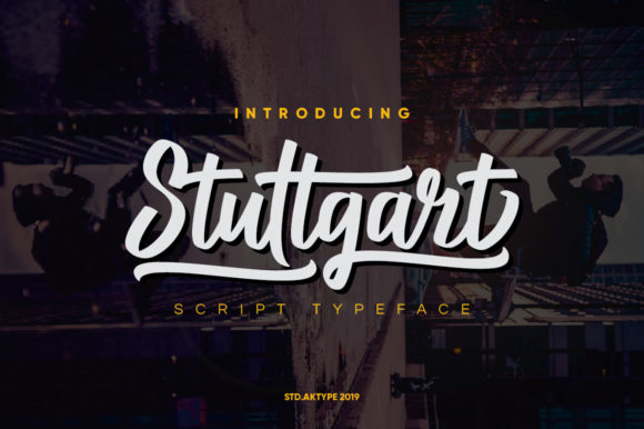 Stuttgart Script Font for Editorial Design
