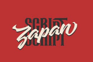 Zapan Script Font: Bold Style for Handmade Labels